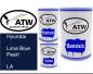 Preview: Hyundai, Lima Blue Pearl, LA: 500ml Lackdose + 500ml Klarlack + 250ml Härter - Set, von ATW Autoteile West.